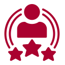 Avatar and stars on black background