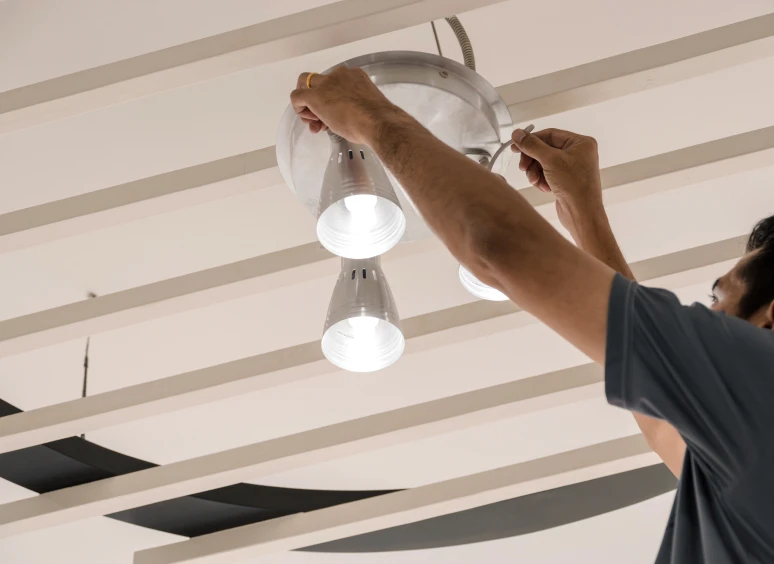 Installing a ceiling light fixture